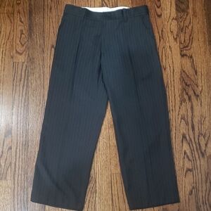 Black Pinstripe Trousers